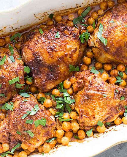 Paprika Chicken with Chickpeas