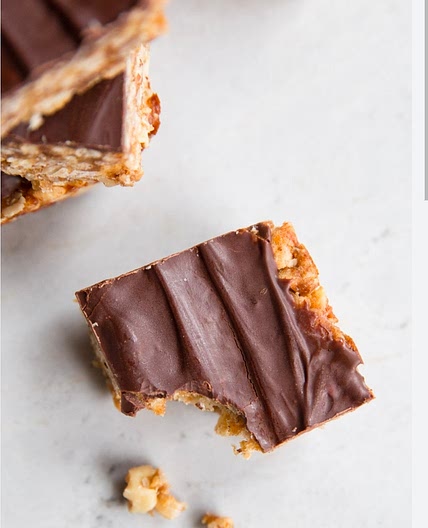 Oat Date Carmel Bars