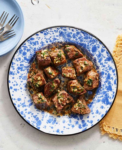 Garlic-Butter Steak Bites