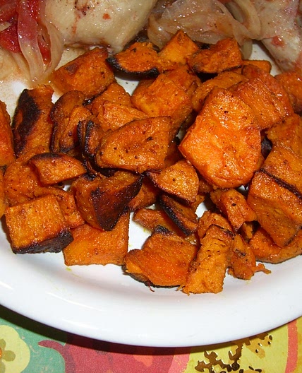 Curried Sweet Potato Wedges