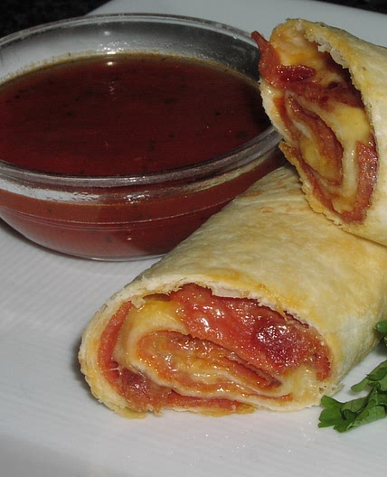Air Fried Pepperoni Wraps