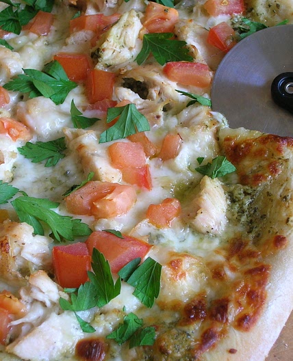 Pesto Chicken Pizza