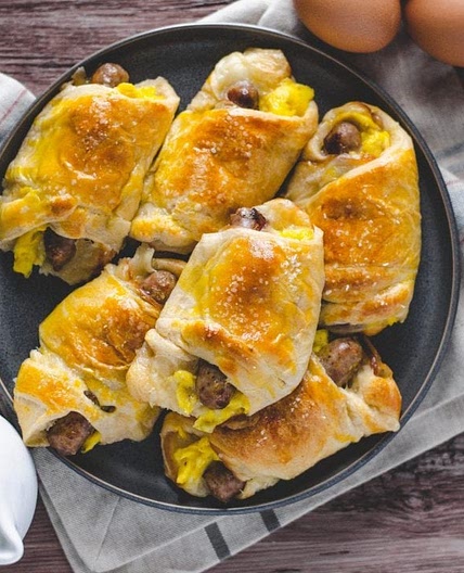 Sausage, Egg, and Cheese Crescent Rolls