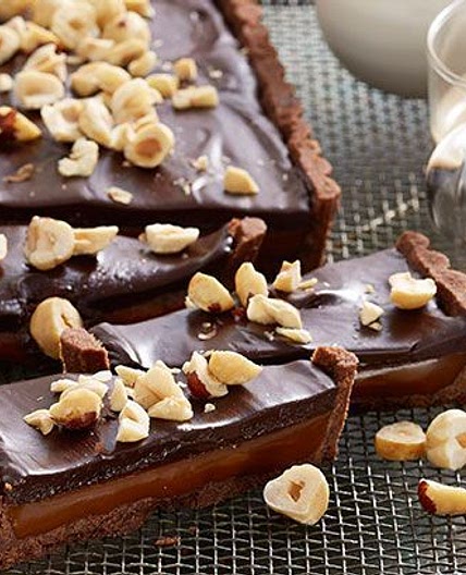 Chocolate caramel tart