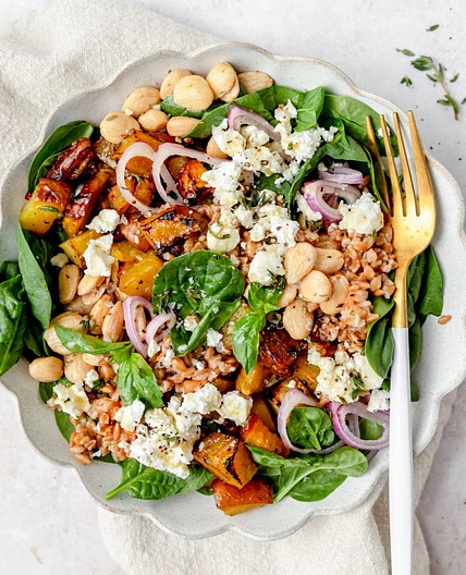 Roasted Golden Beet Salad with Farro