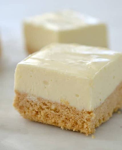 No Bake Lemon Cheesecake Slice