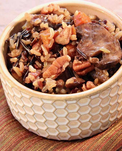 Instant Pot Wild Rice with Mushrooms