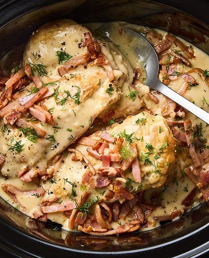 Slow cooker creamy ranch chicken breast recipe