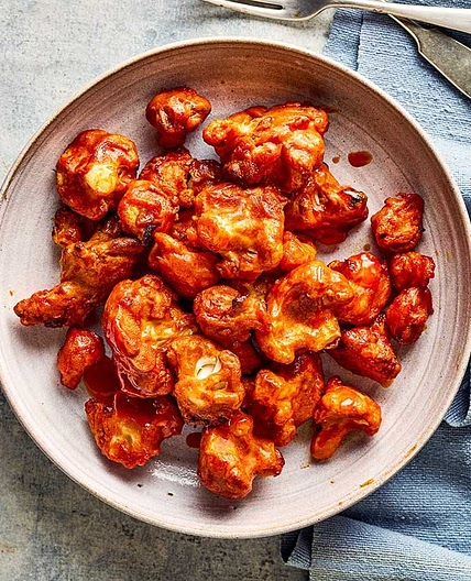 Air fryer buffalo cauliflower wings