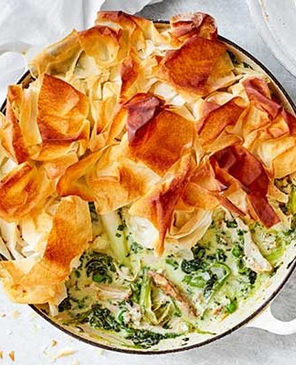 Herby spring chicken pot pie