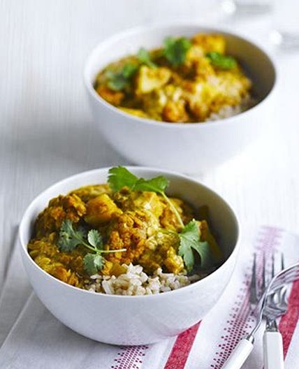 Lentil & cauliflower curry