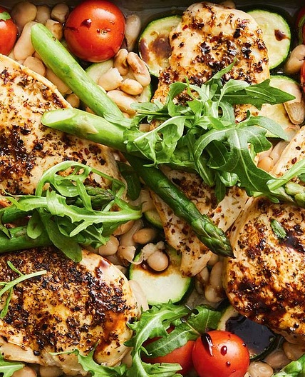 Tuscan chicken tray bake recipe