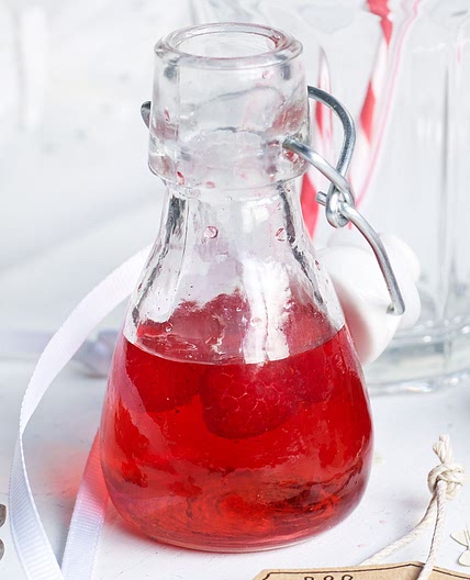 Homemade raspberry vodka