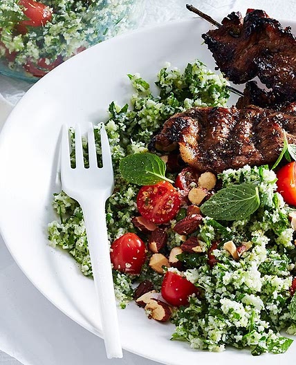 This healthy naked pork kebab bowl is your new go-to work lunch