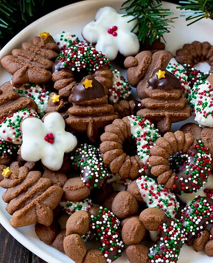 Chocolate Spritz Cookies