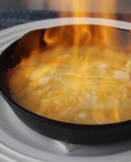 Saganaki (Flaming Greek Cheese)