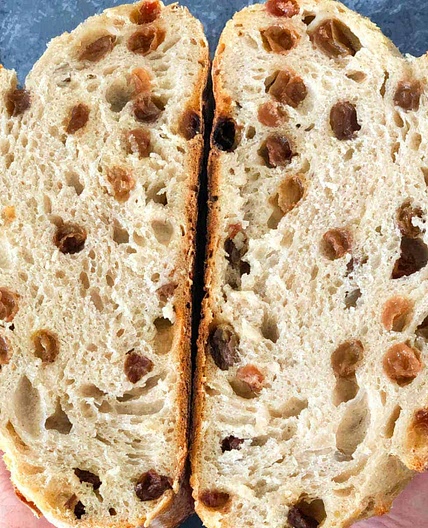 Cinnamon Raisin Sourdough Bread