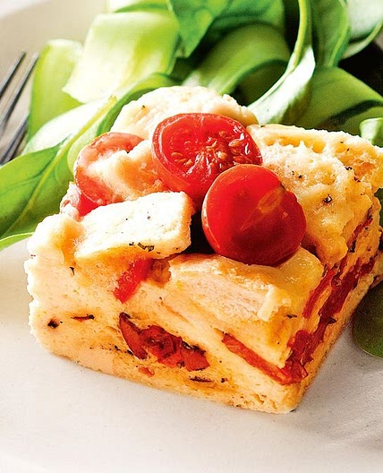 Slow-cooker chorizo and cheese strata