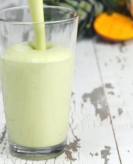 Tropical Green Protein Smoothie Recipe by Tasty