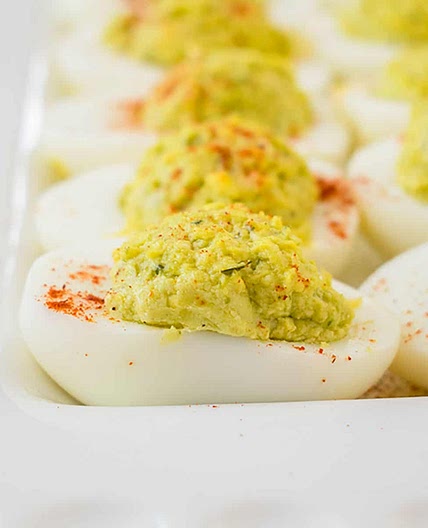 Pesto Deviled Eggs