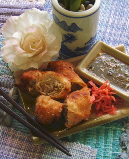 Asian Pork and Shrimp Spring Rolls