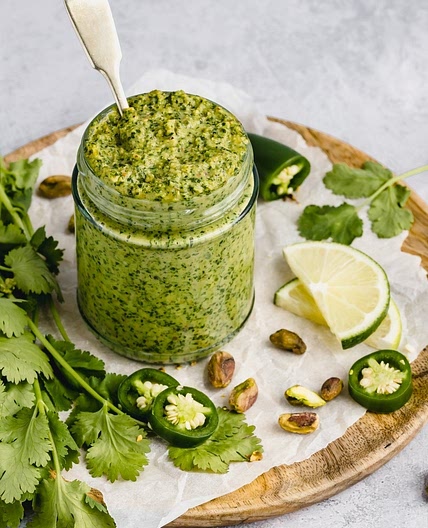 Cilantro Pistachio Pesto