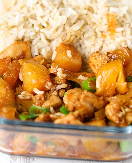 Spicy Pineapple Chicken Meal Prep