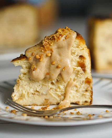 Peanut Butter Basque Burnt Cheesecake