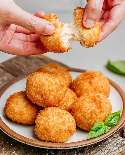 Vegan Fried Goat Cheese Balls