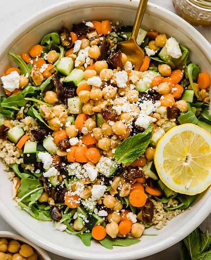Moroccan Chickpea Carrot Salad