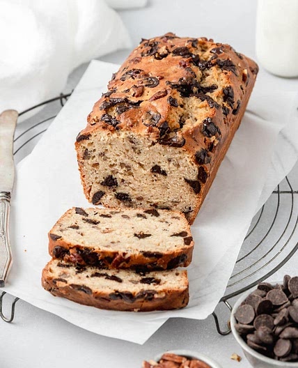 Sourdough Discard Banana Bread with Chocolate Chips