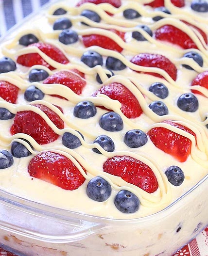 No Bake Summer Berry Icebox Cake