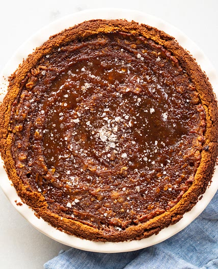 Salted Sticky Toffee Pudding Pumpkin Pie
