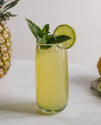 Pineapple Mocktail with a Spicy Twist