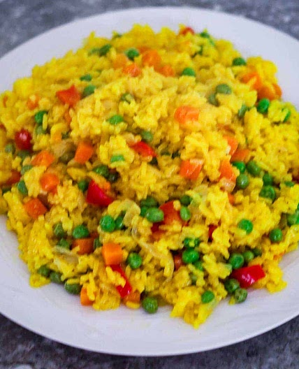 Saffron Rice With Veggies
