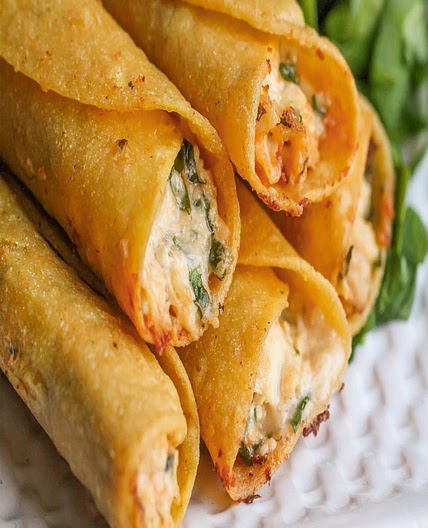 Cream Cheese and Chicken Taquitos