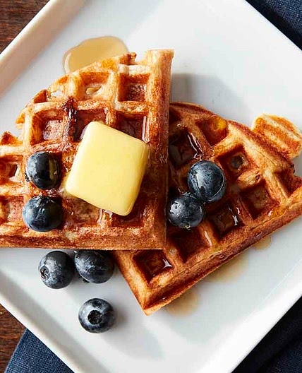Old-Fashioned Maine Sourdough Waffles
