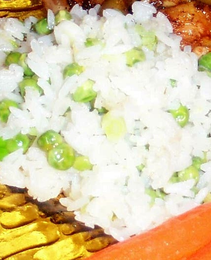 Lemon Rice w/ Peas & Green Onions