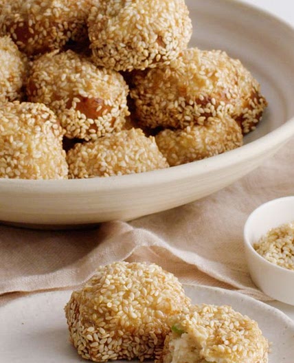 Air fryer prawn sesame balls recipe