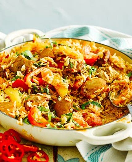 Peri-peri chicken pilaf