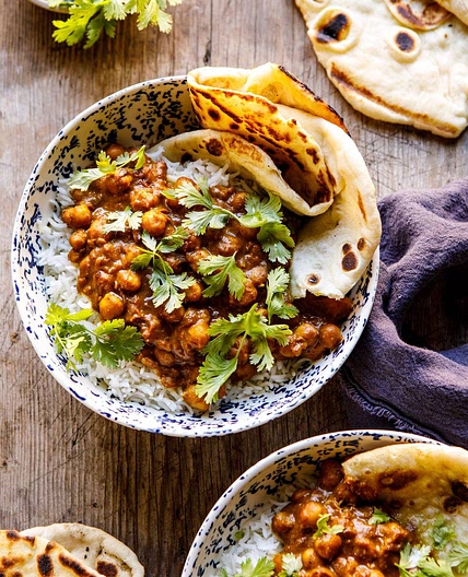 30 Minute Indian Pumpkin Butter Chickpeas