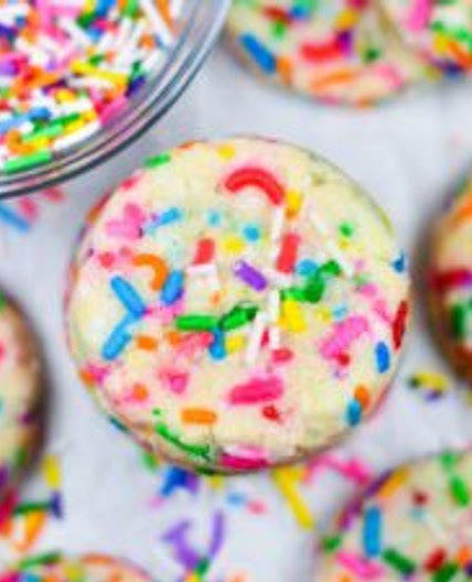 Funfetti Slice and Bake Shortbread