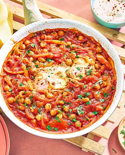 One-pan eggs & peppers