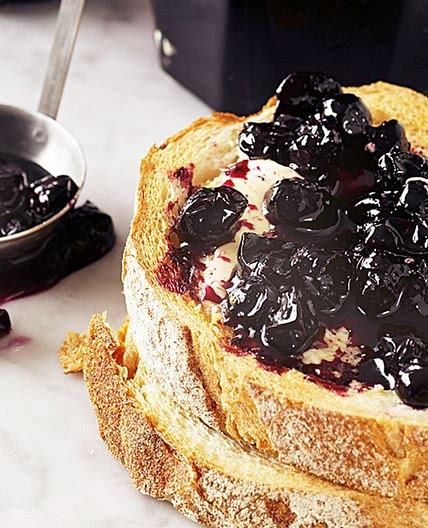 Microwave blueberry jam