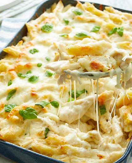 Chicken Alfredo Casserole