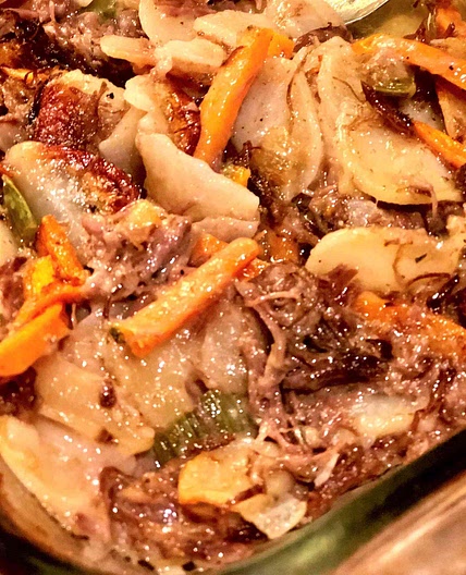 Leftover Pot Roast Casserole