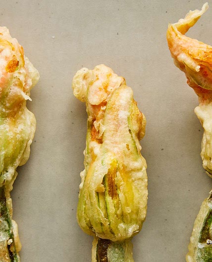 Fried Stuffed Squash Blossoms