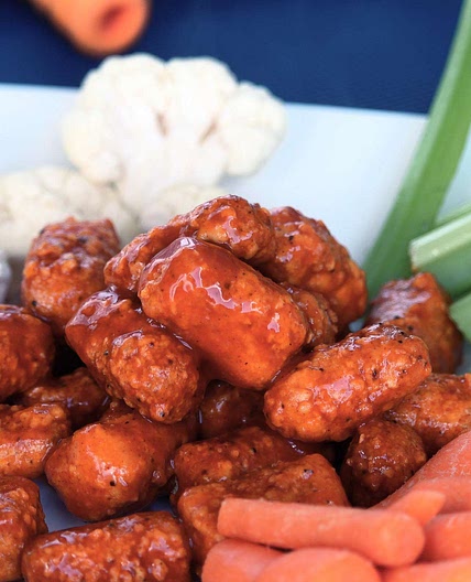 Air Fryer Vegan Buffalo Tofu Bites
