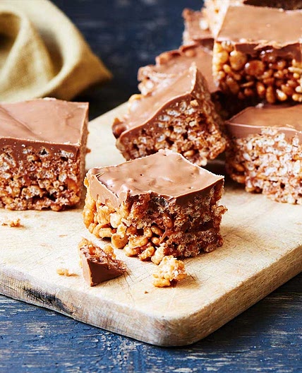Chocolate rice crispy cakes