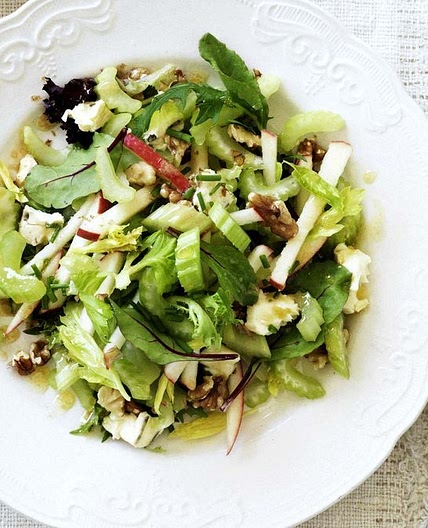 Celery and blue cheese salad